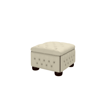 Pouf Capitonné avec rangement