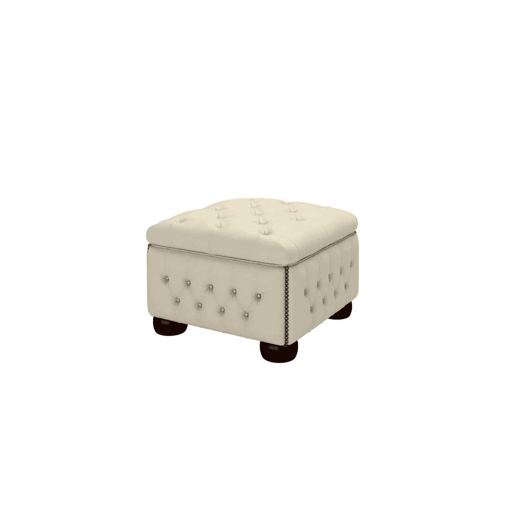Pouf Capitonné avec rangement