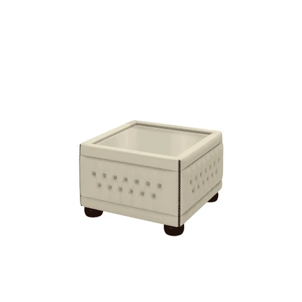 Pouf Capitonné avec plateau