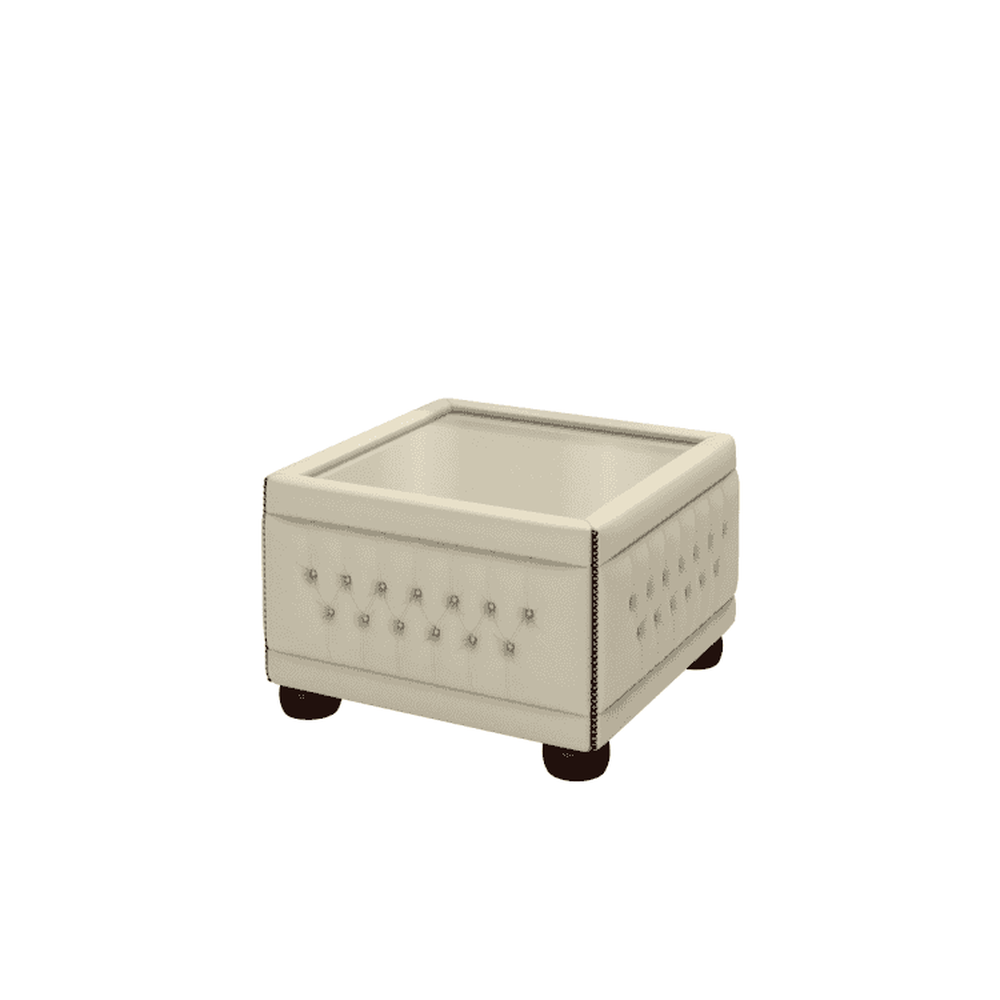 Pouf Capitonné avec plateau
