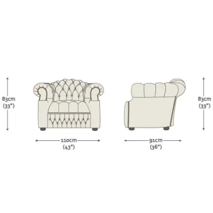 Sandringham Chairs Antique Red | In Stock