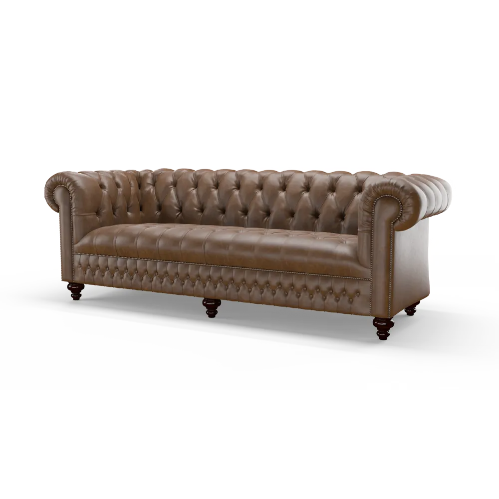 Clarendon 4 Seater | Industrial Brown | In Stock