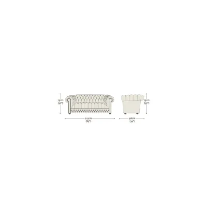 Belgravia 3 Seater Sofa | Luxury Chesterfield Sofa