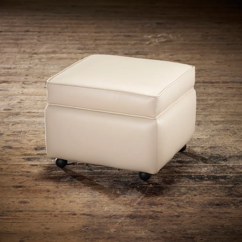 Plain Chesterfield Ottoman | Storage Footstool