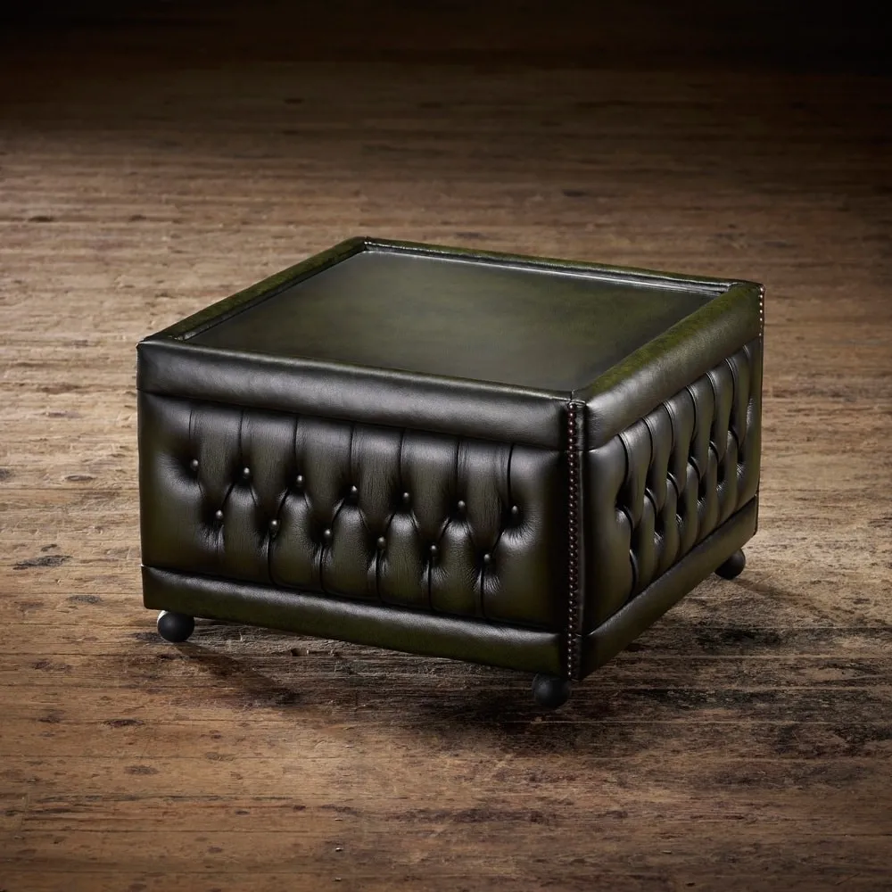 Chesterfield Footstool Coffee Table | Handmade Footstool