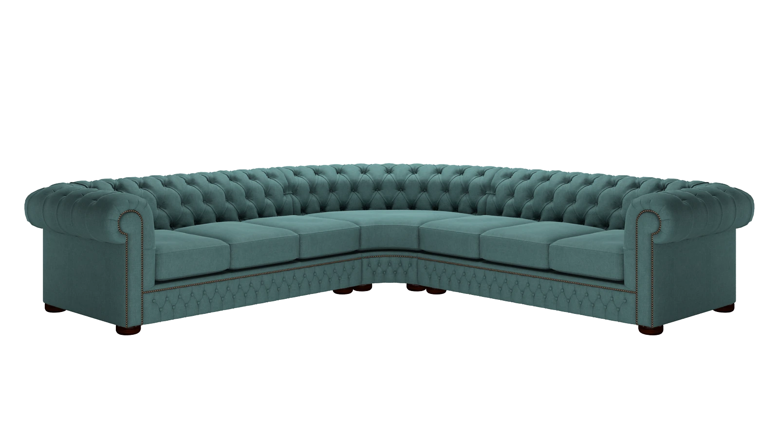 Chesterfield Corner set Whitewell Peacock