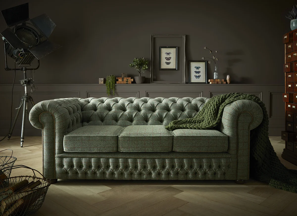 Harris Tweed Chesterfield