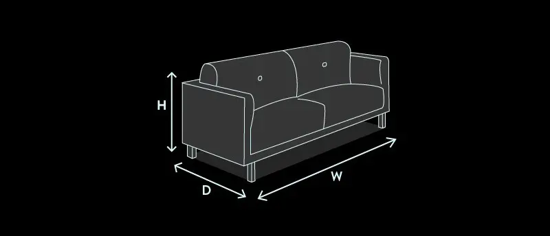 sofa dimensions
